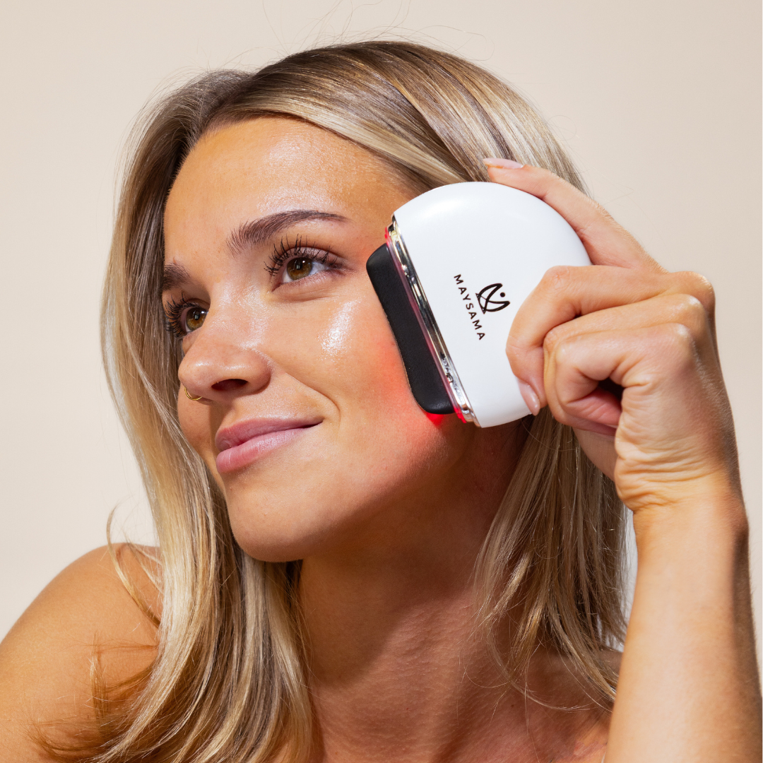 Bian Stone Gua Sha LED Facial Massager